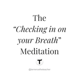 The "Checking in on your Breath" Meditation - 2.30min